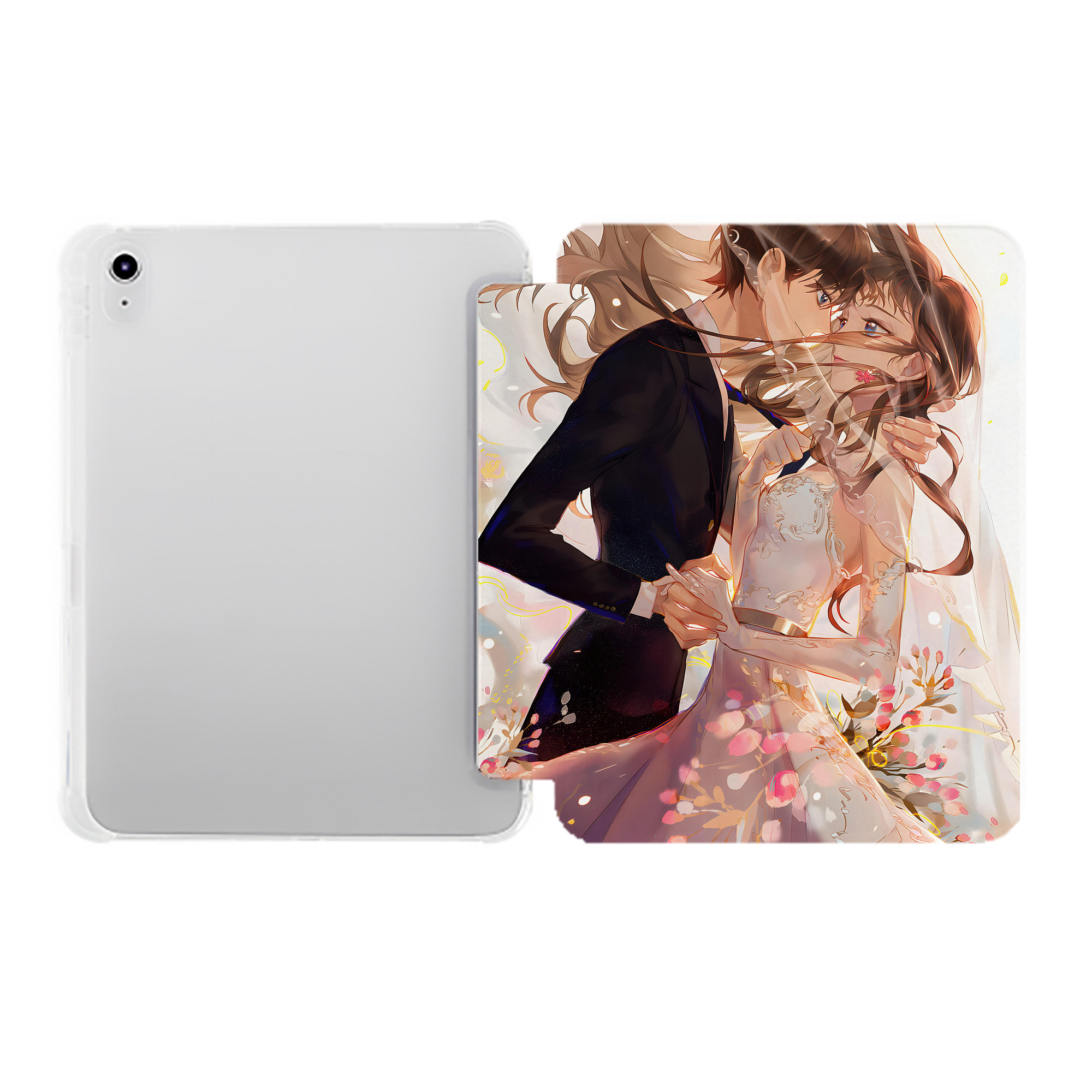 （画像用） 名探偵コナン Detective Conan IPad ケース ペン収納付き 三つ折りスタンド PUレザー×シリコン 対応機種9.5/10.5/10.9インチ